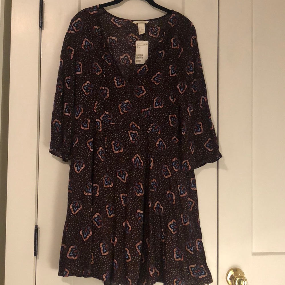 H&M 1970’s inspired mini dress NEW